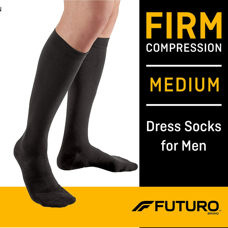 Futuro - MI71035BLEN Dress Socks for Men, Firm Compression, 20-30 mm/Hg, Helps Improve Circulation to Help Minmize Swelling Medium - NewNest Australia