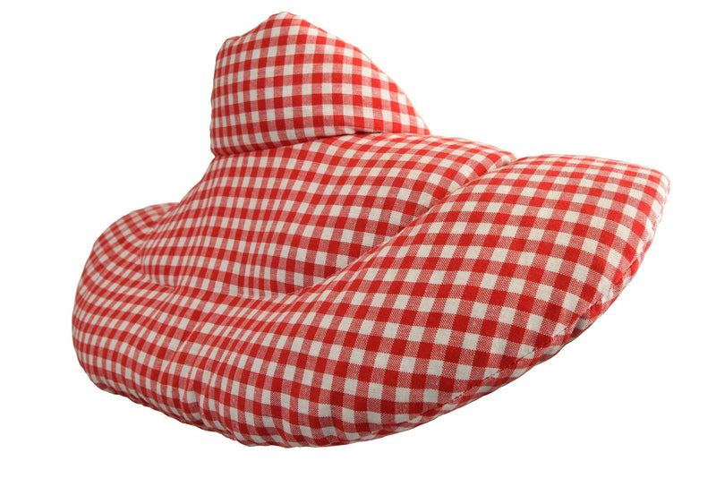Neck pillow with stand-up collar - cherry stone pillow - neck pillow heat pillow - 2 in 1 - heat and cold possible - cherry stone pillow, red and white - NewNest Australia