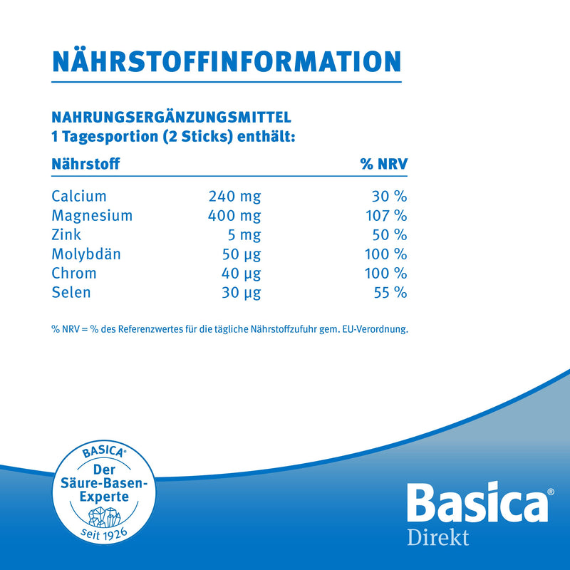 Basica Direkt, basic microbeads for direct consumption without water, for diet, alkaline fasting, vegan, lactose-free, 30 sticks (pack of 1) - NewNest Australia