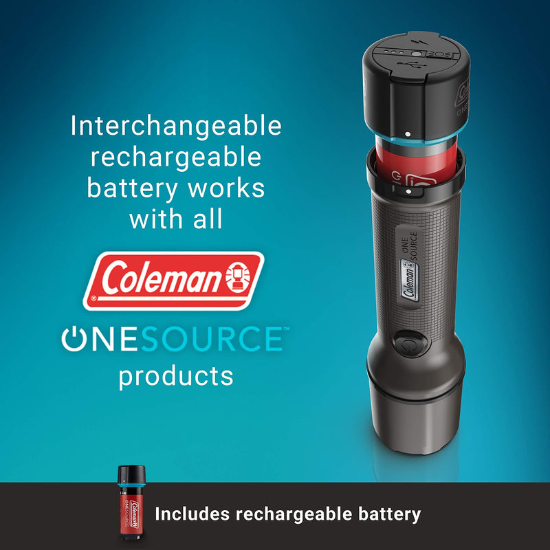 Coleman OneSource Rechargeable Lighting Led Flashlight - 600 Lumens - NewNest Australia