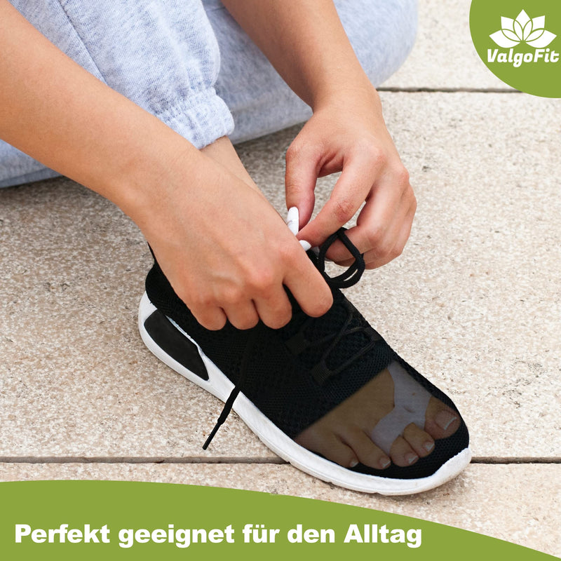 ValgoFit® Hallux Valgus correction splint - DERMATEST: VERY GOOD - with 2x correction splints - 2x bunion socks - 2x silicone toe separators - 1x training band - NewNest Australia