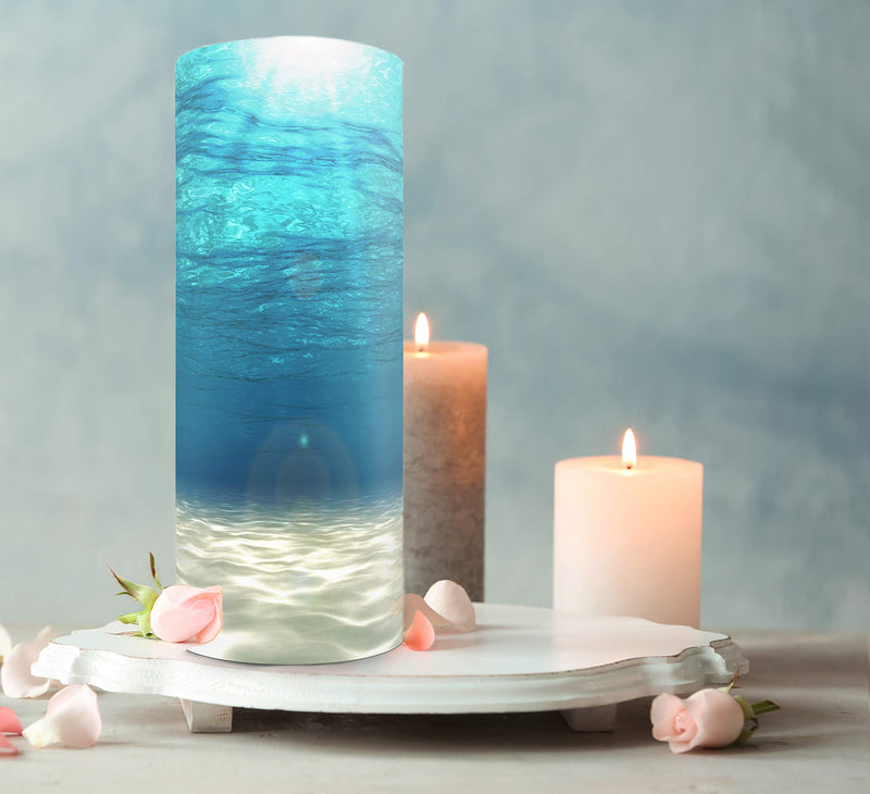 NewNest Australia - Oceanic Cremation Urn Biodegradable & Eco Friendly Cremation Urns for Adult Ashes, Burial Urns, Scattering Tube for Ashes, Scattering Urns for Human Ashes Adult Oceanic Large / Adult 
