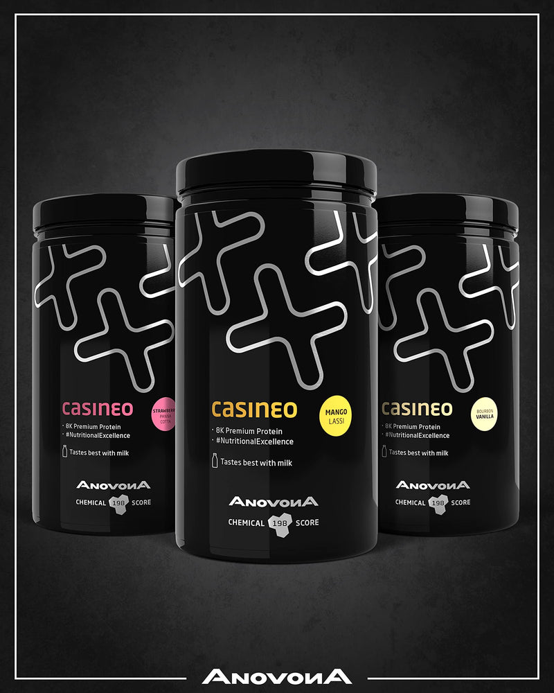 Anovona Casineo 8K Multi-Component Protein Powder - Protein Shake With The World'S Highest Chemical Score (198) | Made And Laboratory Tested In Germany | Mango Lassi - NewNest Australia