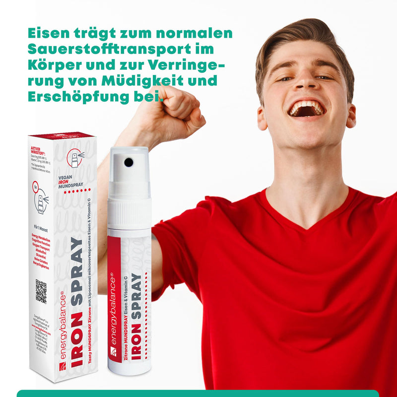 Iron Spray mouth spray with liposomal microencapsulated iron & vitamin C, 150 sprays, for up to 1 month - NewNest Australia