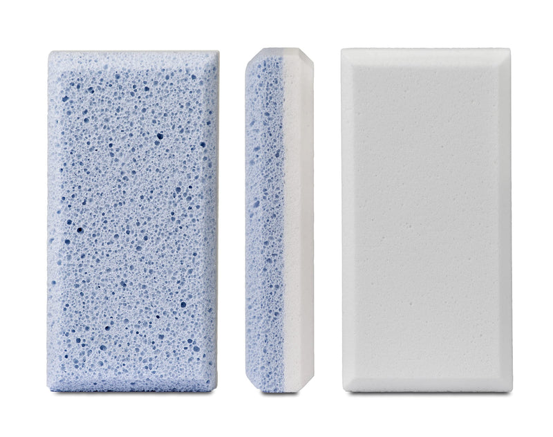 Double-sided pumice stone. 2 pieces. One layer removes hardened skin, the other layer smoothes it. - NewNest Australia