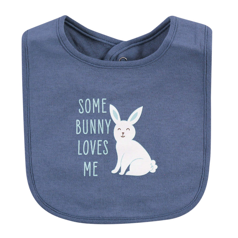 Hudson Baby Cotton Bibs Bacon My Heart One Size - NewNest Australia