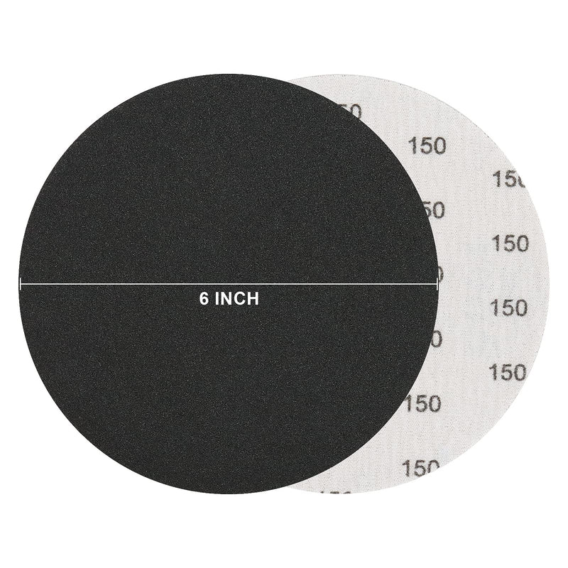 VIBRATITE 6 Inch Sanding Discs-30 Packs Hook & Loop Wet Dry Sandpaper 150 Grit Random Orbital Sander for Automotive Wood Metal Plastic Sanding Polishing - NewNest Australia