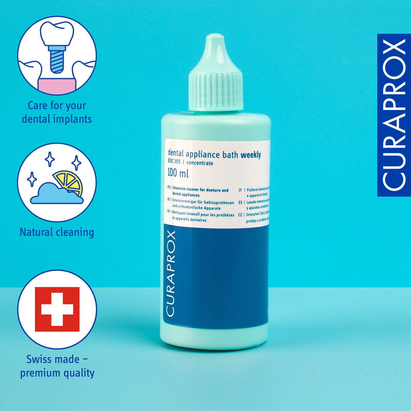 Curaprox braces and denture cleaner BDC 105 Weekly, 100 ml - NewNest Australia