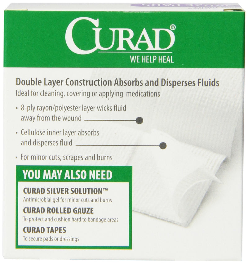 Curad Non-Woven Pro-Gauze, 2 Inch x 2 Inch, 10 Count (Pack of 6) 10 Count (Pack of 6) - NewNest Australia