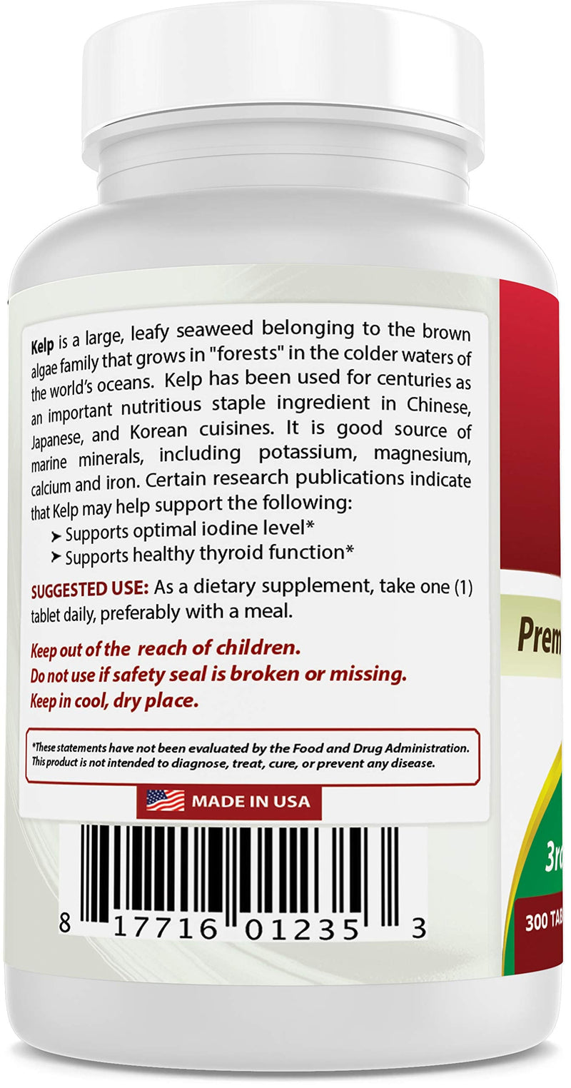 Best Naturals Kelp Supplement 150 Mcg Tablet, 300 Count - NewNest Australia