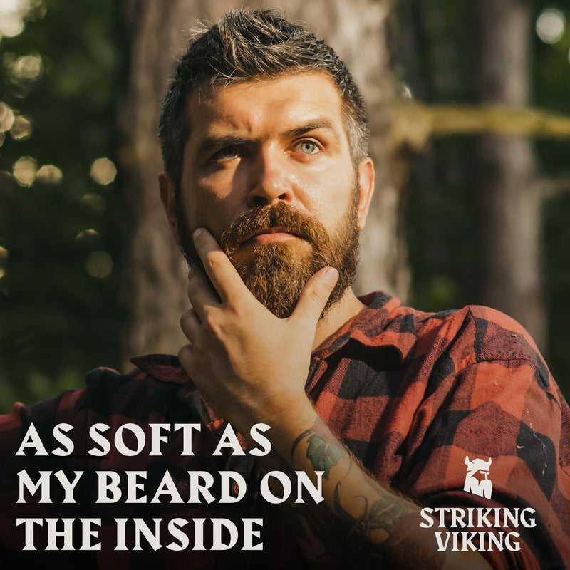 Striking Viking Vanilla Beard Oil (Large 2 oz.) - 100% Natural Beard Conditioner with Organic Argan and Jojoba Beard Oils with Vanilla Scent - Softens, Moisturizes and Strengthens Beard Growth Vanilla - NewNest Australia
