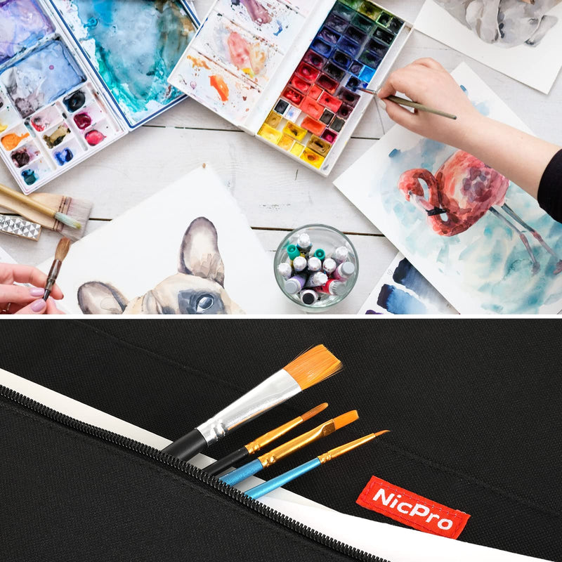 Nicpro Large Size Art Portfolio Case 24 x 36 Inches, Nylon Art Portfolio Tote with Shoulder & Handle Carry, Portfolio Folder for Artwork, Poster, Artboard Storage 24" x 36" - NewNest Australia