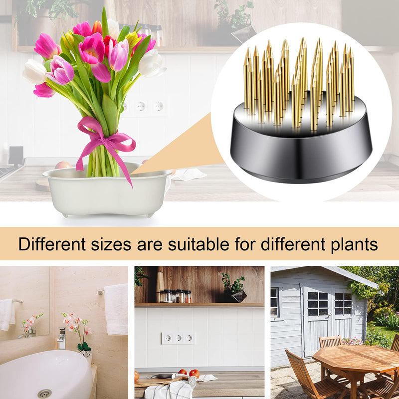 12 Pieces Flower Holder Floral Round Flower Arranger Flower Fixed Flower Pin Holder Tool Floral Arrangement Pin Holder Japanese Flower Holder for Flower Arrangement, Plant Fixation, Plant Decoration - NewNest Australia