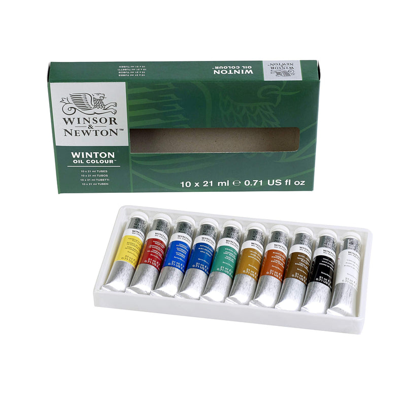 Winsor & Newton Winton Oil Colour Paint Basic Set, Ten 21ml Tubes - NewNest Australia