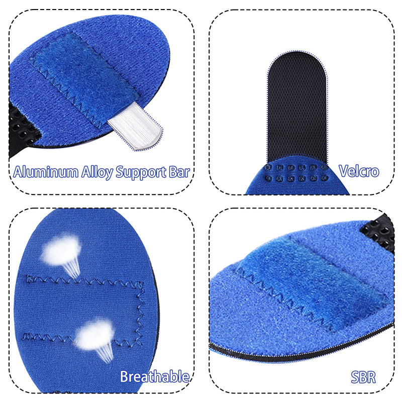Fuyamp 5 Packs Finger Splints Finger Splint Protectors, Breathable Finger Straightening Brace Thumb Braces Support for Finger Arthritis Swelling Trigger Broken Strained Fingers - NewNest Australia