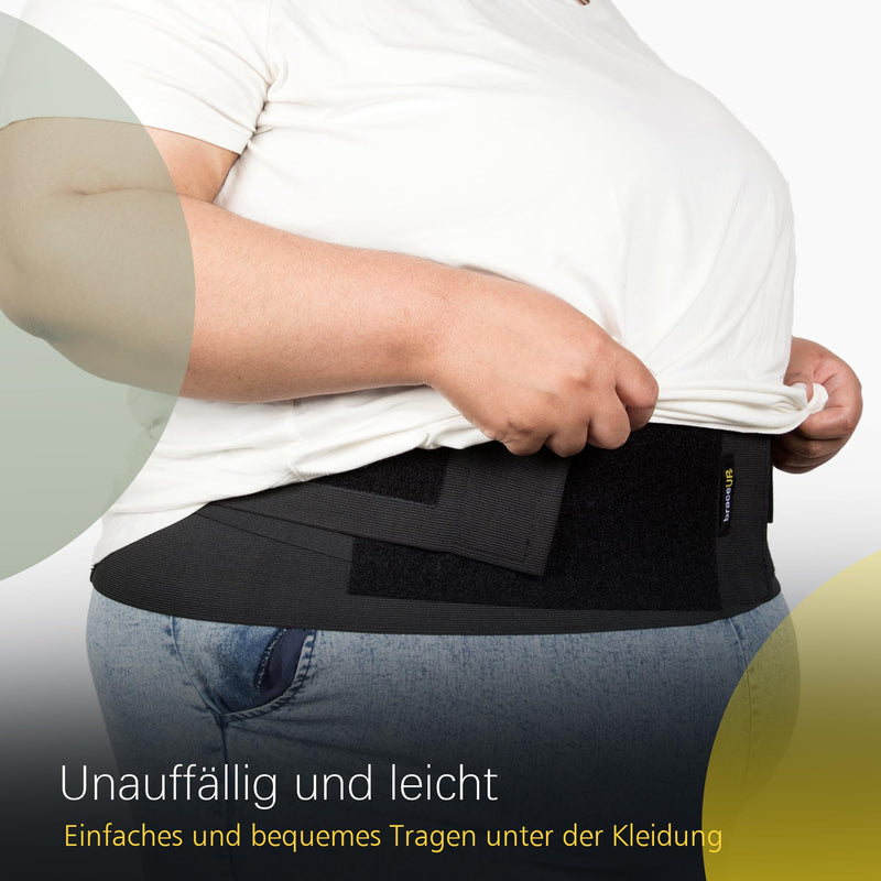 BraceUP Plus Size Back Brace for Women and Men - 3XL to 5XL Extra Large Lower Back Support with Straps and Compression, Plus Size Abdominal Brace (3XL) 3XL (132-157 cm) - NewNest Australia