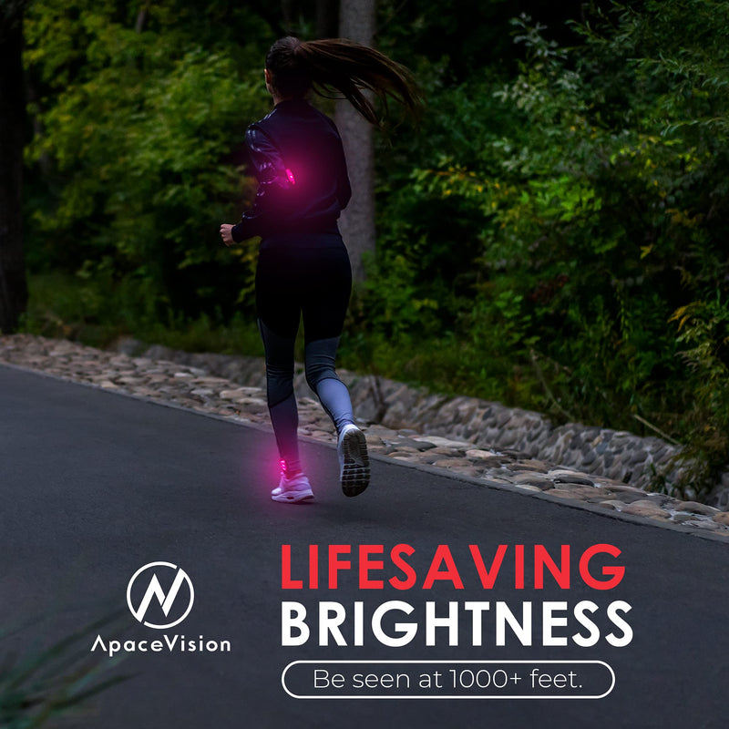 LED Safety Light (2 Pack) + Free Bonuses | Clip On Strobe/Running Lights for Runners, Dogs, Bike, Walking | The Best High Visibility Accessories for Your Reflective Gear, Bicycle etc Pink - NewNest Australia