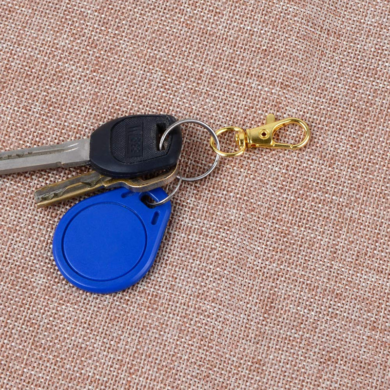 100PCS Keychain Hooks with Key Rings, Metal Swivel Lobster Claw Clasps, for Keychain Clip Lanyard, Jewelry Making, Crafts (Golden) Golden - NewNest Australia
