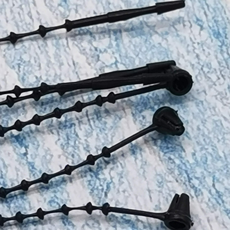 Lucas shops 5" Pin Adjustable Security Beaded Loop Tie Plastic Paper Prices Tag Fasteners(Black 1000pcs) - NewNest Australia