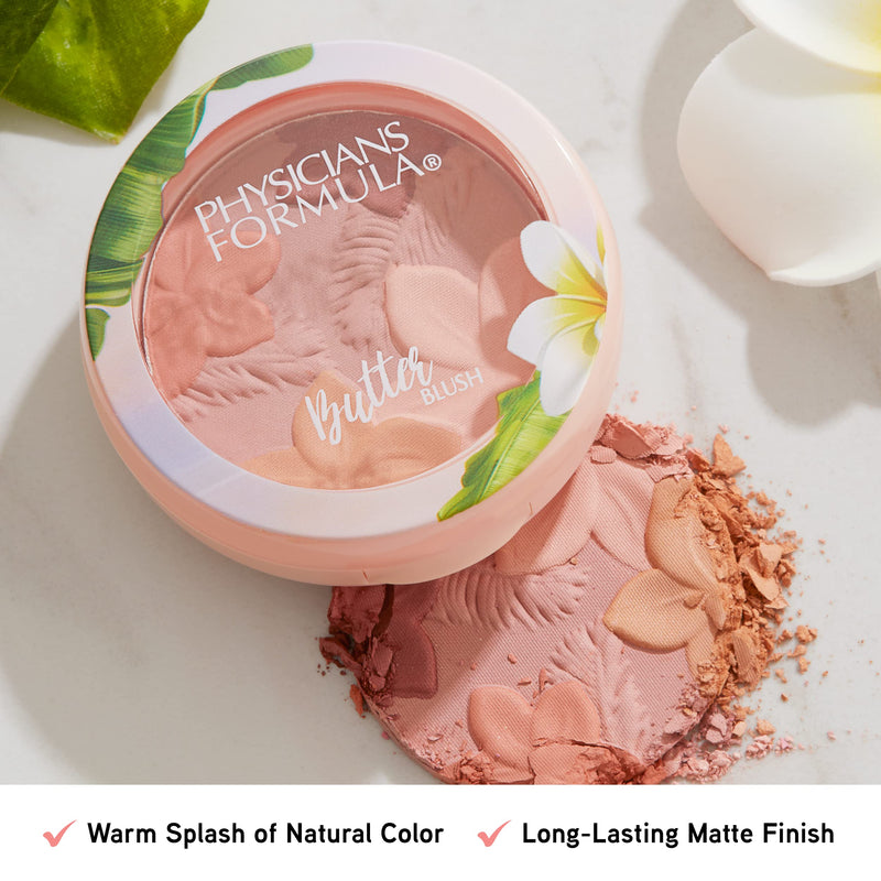 Physicians Formula, Matte Monoi Butter Blush, Matte Cream Blusher for a Natural Look, Pink Blusher with Murumuru Butter, Cupuacu Butter, Tucuma Butter, and Tahitian Monoi Butter, Mauvy Mattes - NewNest Australia
