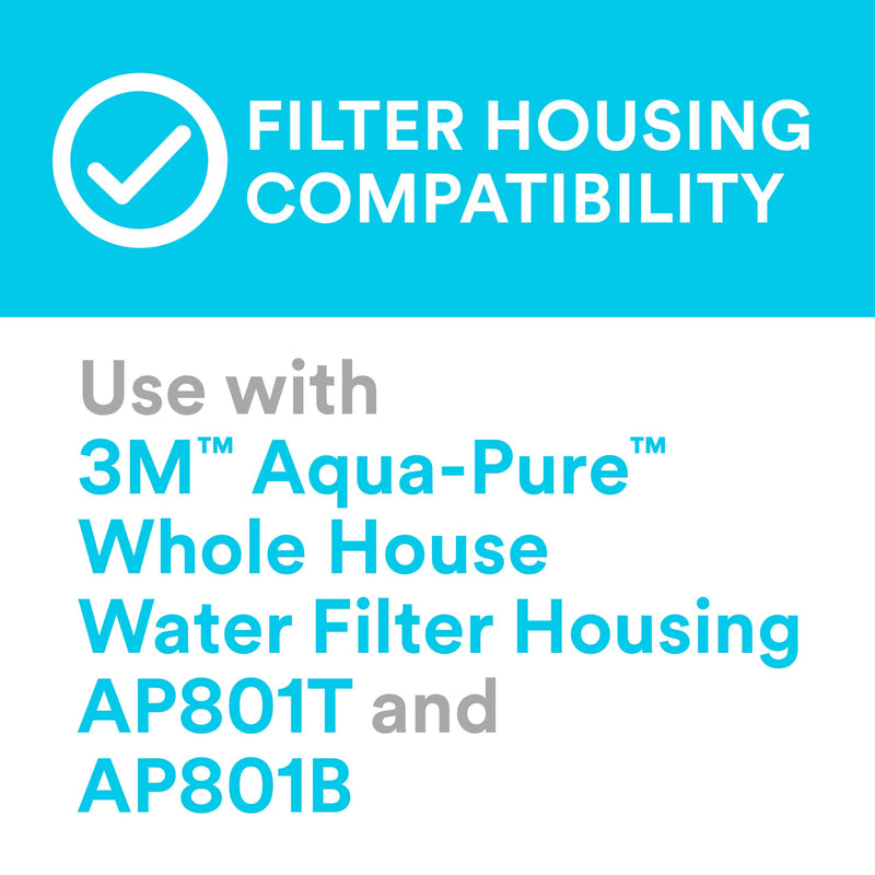 3M Aqua-Pure AP800 Series Whole House Replacement Water Filter Drop-in Cartridge AP811, Large Capacity, For use with AP801 Systems - NewNest Australia