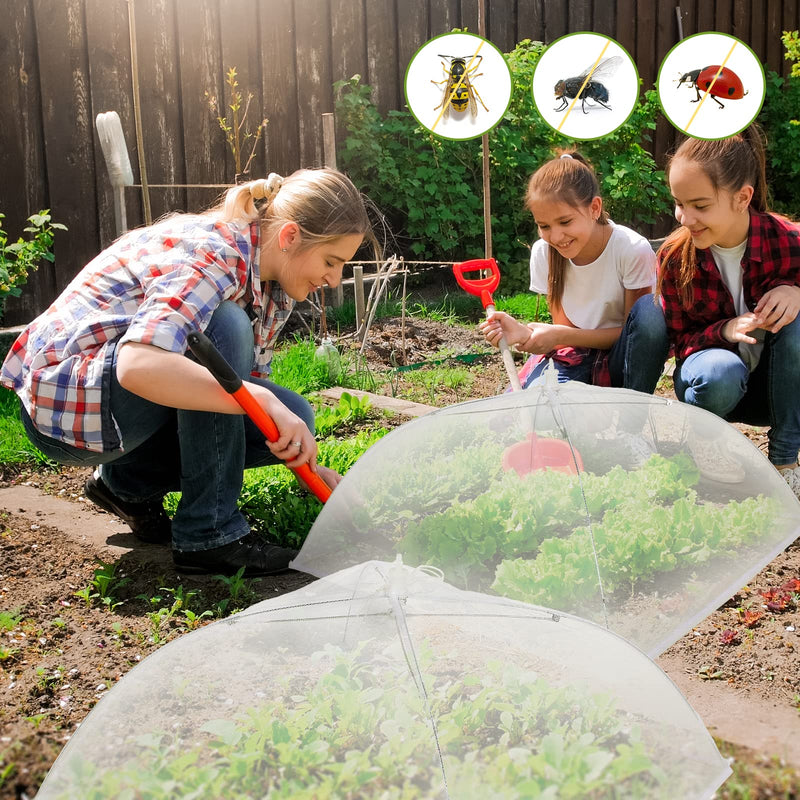 Dome Screen Plant Covers 4 Packs Reusable Mesh Plant Cover Tent 17 Inch Outdoor Plant Tent Collapsible Plant Umbrella Mesh Cover Plant Netting Food Covers Net for Outdoor Plants Vegetable Gardening - NewNest Australia