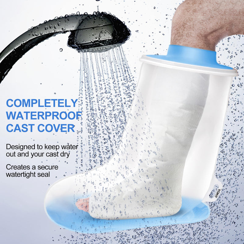 Yunchi Upgraded Shower Protection Leg Adult Anti Slip Xl Cast Protection Waterproof Leg Bandage Protection Reusable Shower Bag For Foot Plaster Lower Leg Plaster Bandage (Short Leg Protector Xl) - NewNest Australia