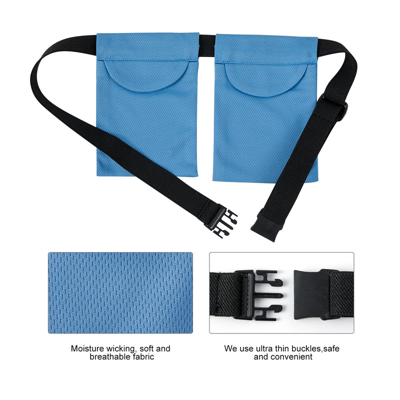SUCONBE Adjustable Mastectomy Drain Drainage Pouch with Shower Bag for Breast Surgery Mastectomy Breast Reduction Augmentation Post-Surgery Recovery Support Patient Care Kit (Blue) - NewNest Australia