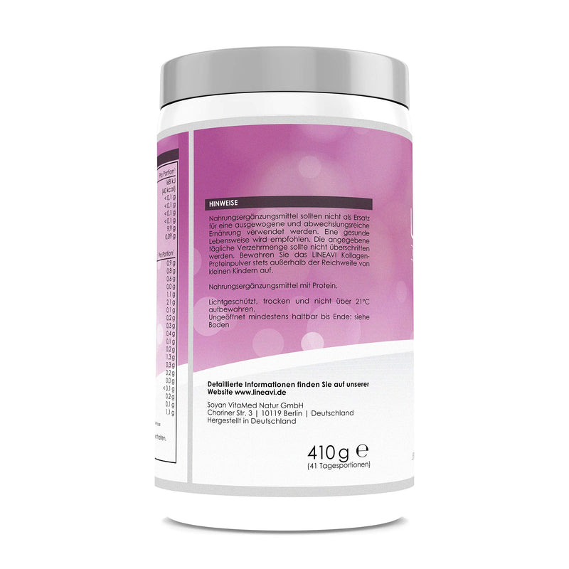 Collagen 100% Collagen Hydrolyzate Protein Powder Lineavi ‚ ‚ For Connective Tissue, Joints, Muscles Free From Hormones And Antibiotics; Made In Germany, 410G Collagen - NewNest Australia
