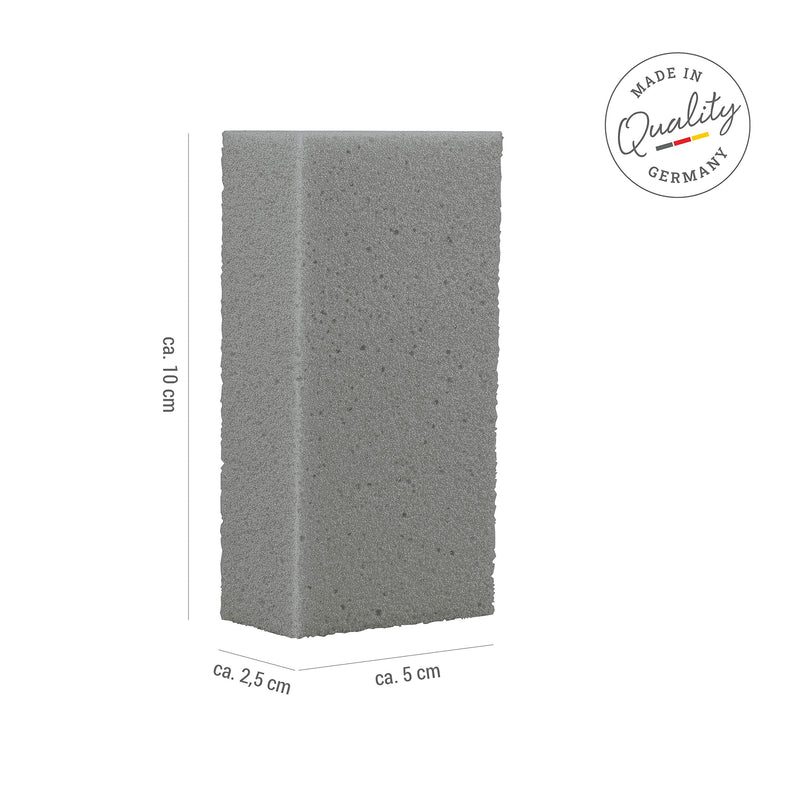 Titania Pumice Sponge (Square), Pumice Sponge For Hand And Foot Care, Easy To Remove Callus, Pumice Stone Foot Care, For Men And Women, Made In Germany, Pumice Sponge For Feet (Grey) - NewNest Australia