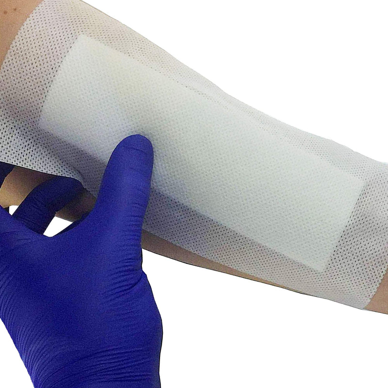 Pack of 25 Adhesive Wound Dressings - Suitable for cuts and grazes, Diabetic Leg ulcers, Venous Leg ulcers, Pressure Sores (100mmx200mm) 100mmx200mm - NewNest Australia