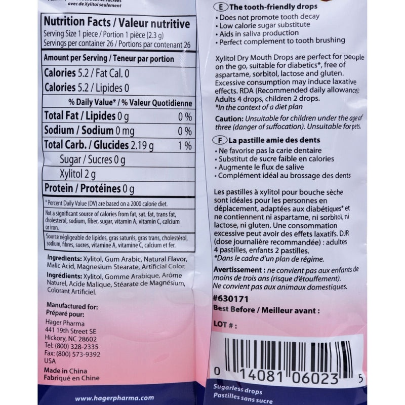 Hager Pharma Dry Mouth Drops, Cherry, 2 Ounce - NewNest Australia