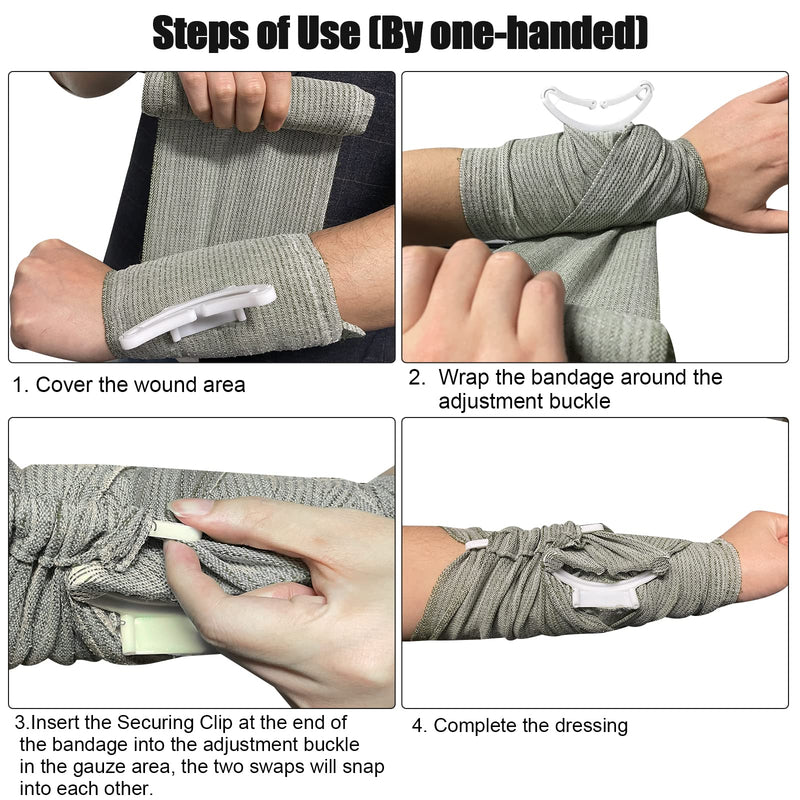 2 X Tactical Tourniquets + 2 X Israeli Bandage 6 Inch Emergency Bandage With Vacuum Pack For One-Handed Operation Of Hemostatic, Emergency First Aid Bandage For Hiking, Mountaineering, Sports, Camping - NewNest Australia