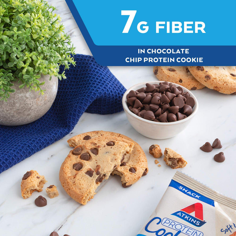 Atkins Protein Cookie Chocolate Chip, 4 Count 1.38 Ounce (Pack of 4) - NewNest Australia