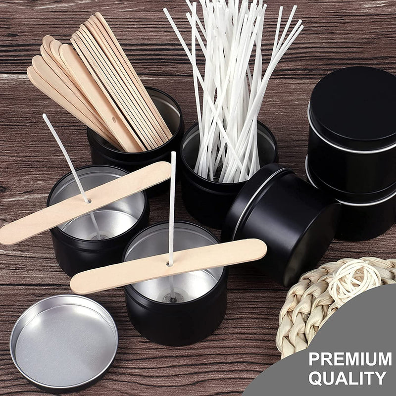 DINGPAI 100pcs Cotton Candle Wicks, 6 inches Low Smoke Pre-Waxed Candle Wicks for Candle Making, Candle DIY - NewNest Australia