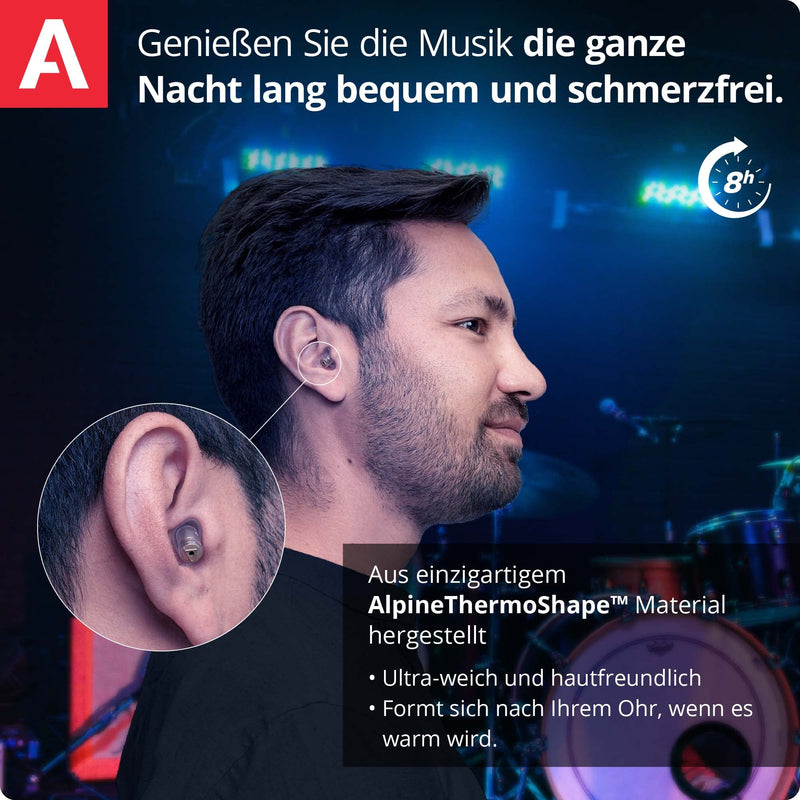 Alpine Musicsafe Pro Hearing Protection Ear Plugs for Musicians Enhance Your Music Experience Without Risking Hearing Damage Three Replaceable Filter Levels Hypoallergenic Reusable Transparent Pro Transparent - NewNest Australia
