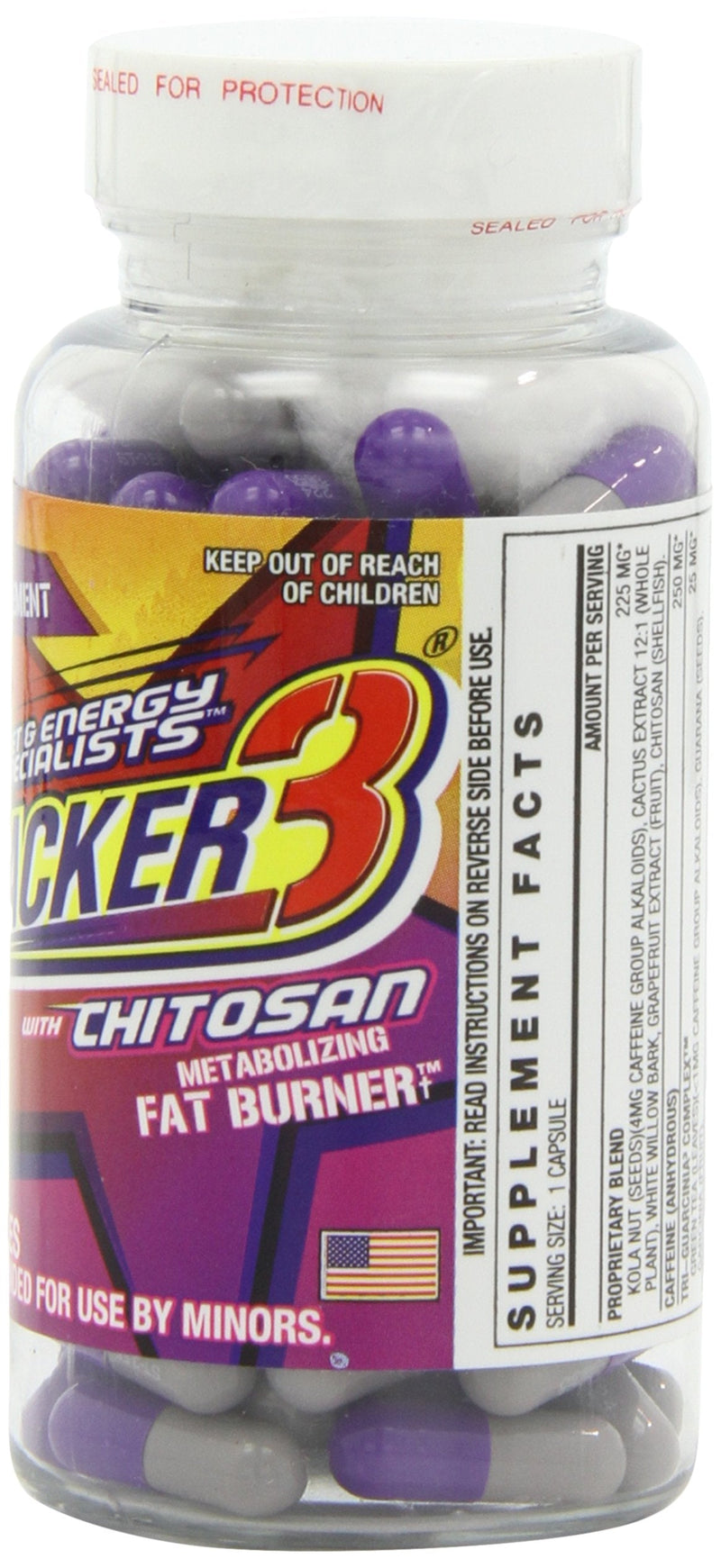 Stacker 3 Metabolizing Fat Burner with Chitosan, Capsules, 100Count Bottle - NewNest Australia
