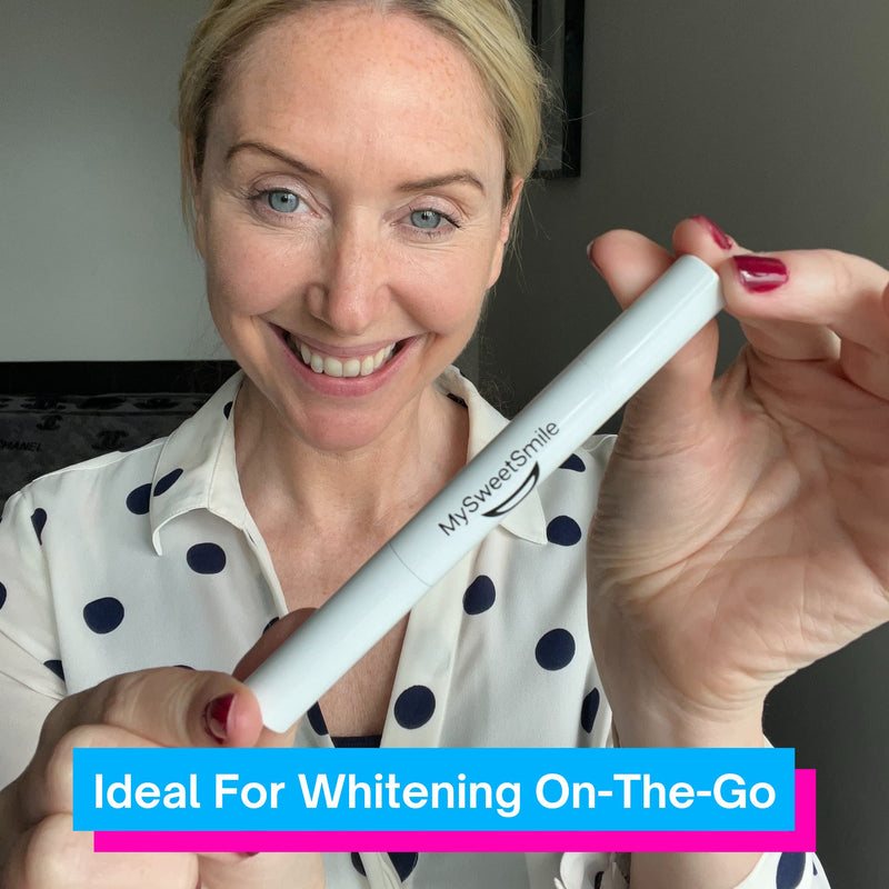 MySweetSmile Teeth Whitening Pen | Removes Stains & Yellowing | Sensitivity-Free | Instant Results | Pocket-Sized & Travel-Friendly | Free from Harmful Peroxides | Easy to Use | Pap-Based Formula - NewNest Australia