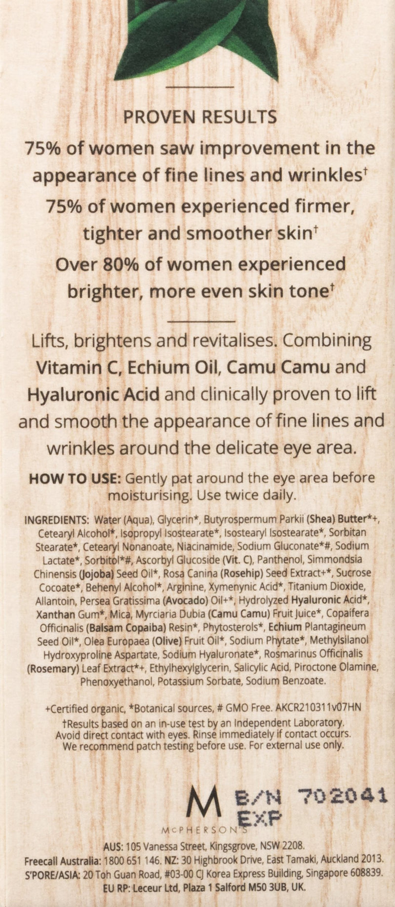 A'kin Age-Defy Lifting Eye Cream 15 ml - NewNest Australia