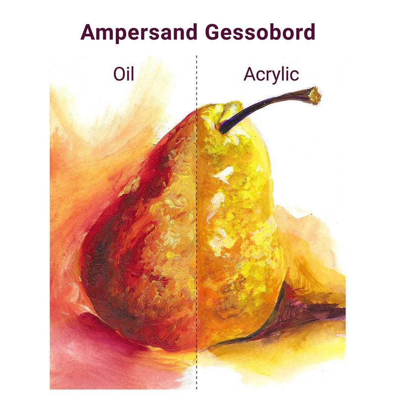 Ampersand Gessobord Gesso Wood Painting Panel: Museum Series Gessobord, 12" x 12", 1/8 Inch Depth - NewNest Australia