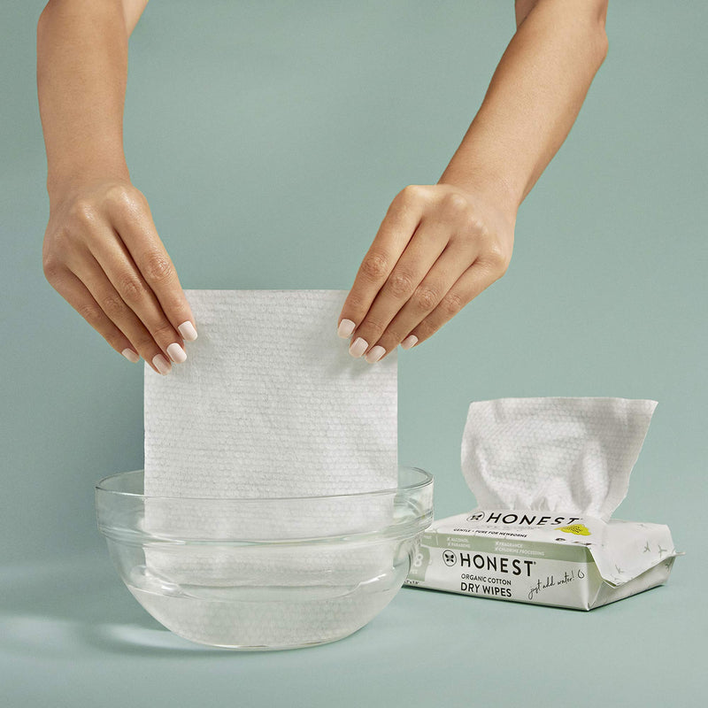 HONEST Organic Cotton Dry Wipes, 48 Count 48 Count (Pack of 1) - NewNest Australia