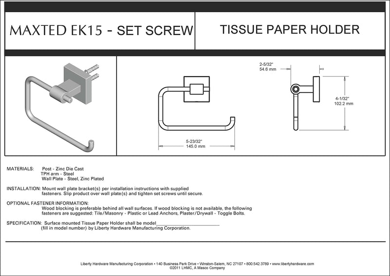 Franklin Brass MAX50-SN Maxted Toilet Tissue Paper Holder, Satin Nickel Toilet Paper Holder - NewNest Australia