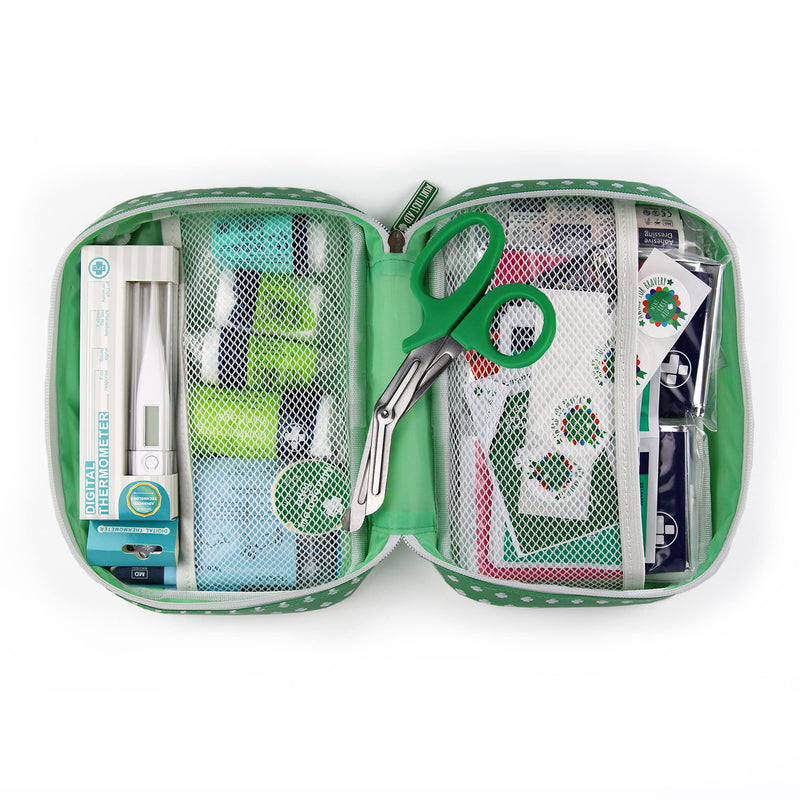 Family First Aid Kit - 115 Pieces Including Plasters, Bandages, Burn Gel, Thermometer, Cold Pack - for Car, Home, Travel, Camping and Hiking - As Seen on Dragons' Den Large - NewNest Australia