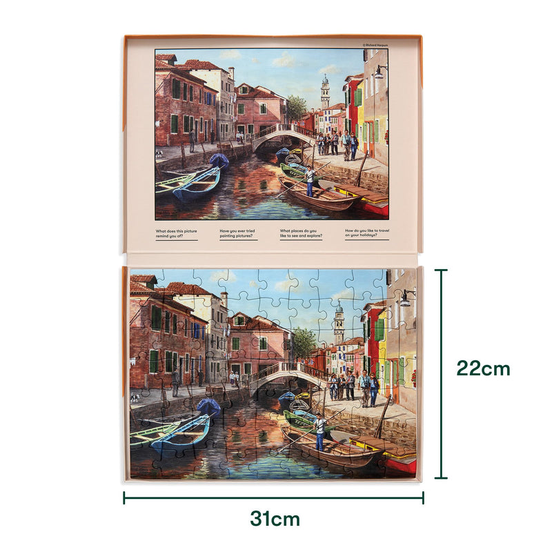 Relish “Buranos Island” Dementia Puzzle 63 Pieces Alzheimer's Activities/Puzzle & Dementia Gifts for Seniors - NewNest Australia