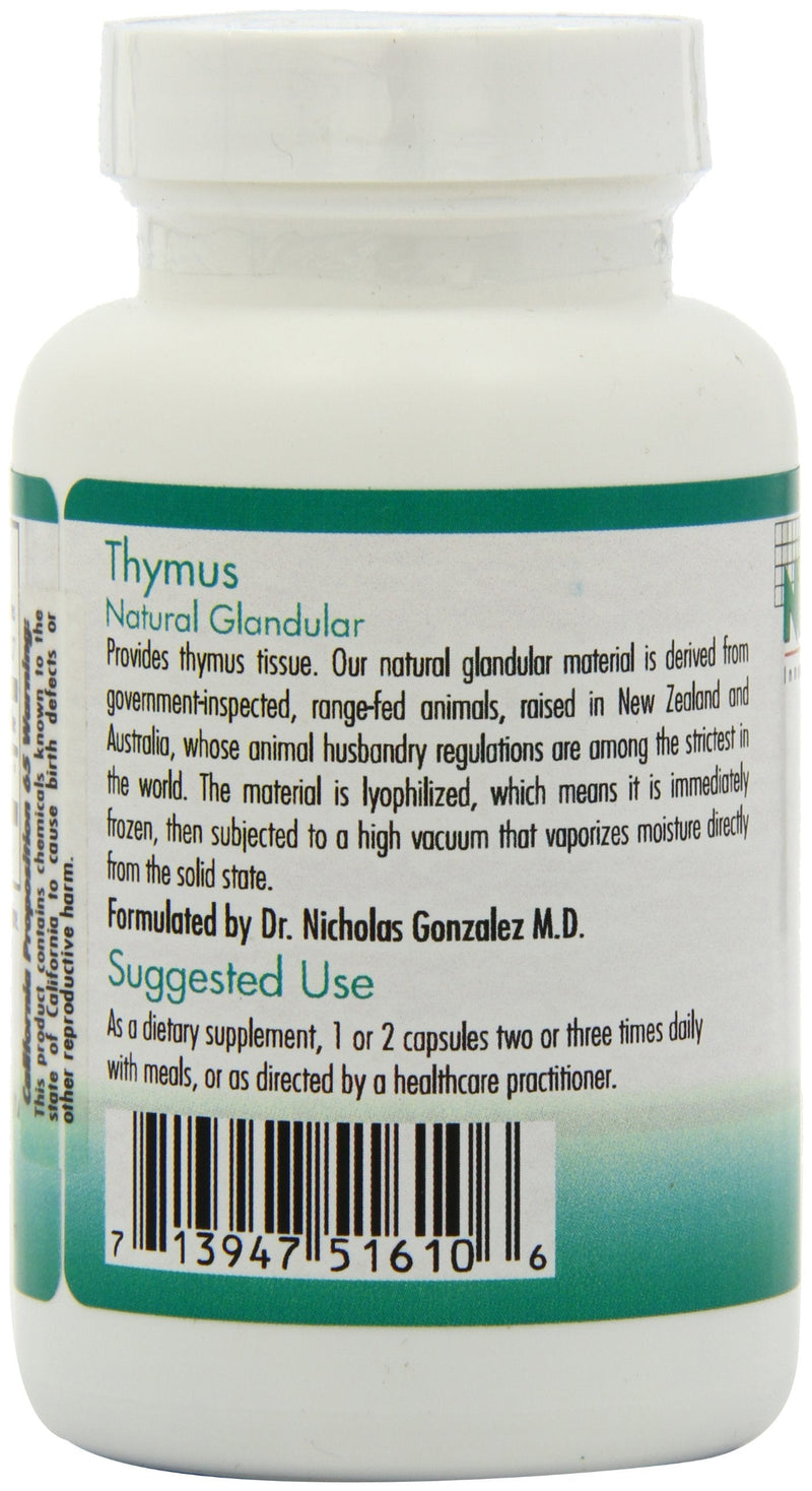 NutriCology Thymus - Natural Glandular, Immune Support - 75 Vegicaps - NewNest Australia