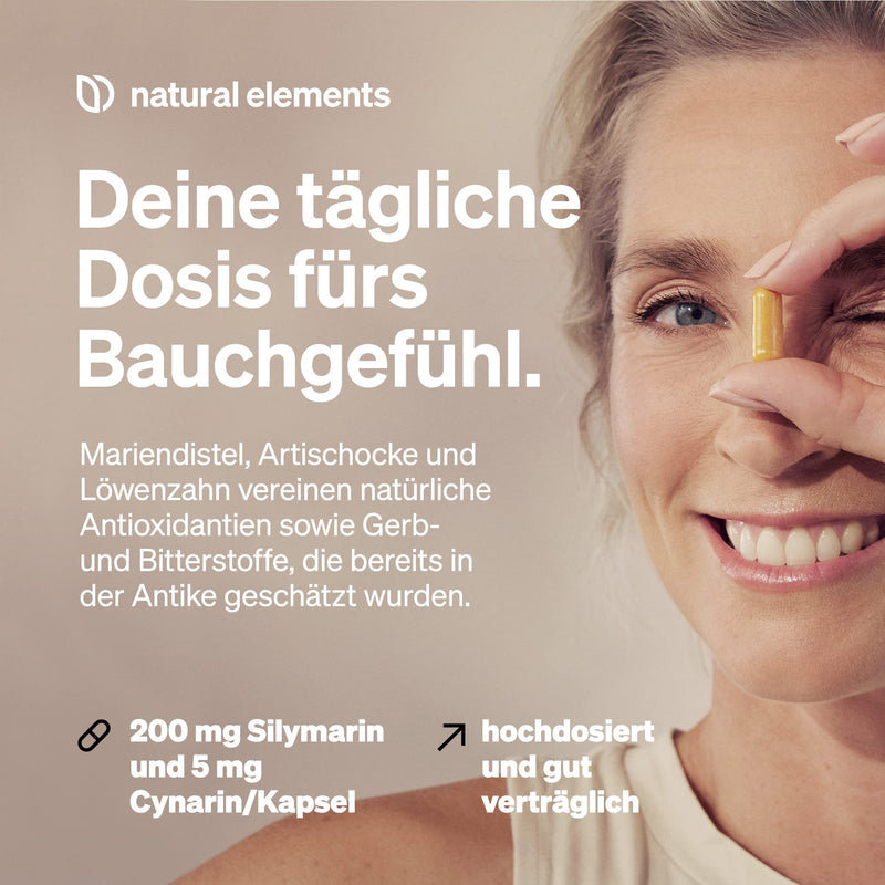 Marian Thistle, Artichoke & Dandelion Complex - 120 Capsules - Comparison Winner 2019* - High Dose With 80% Silymarin - No Magnesium Stearate, Vegan And Made In Germany. - NewNest Australia