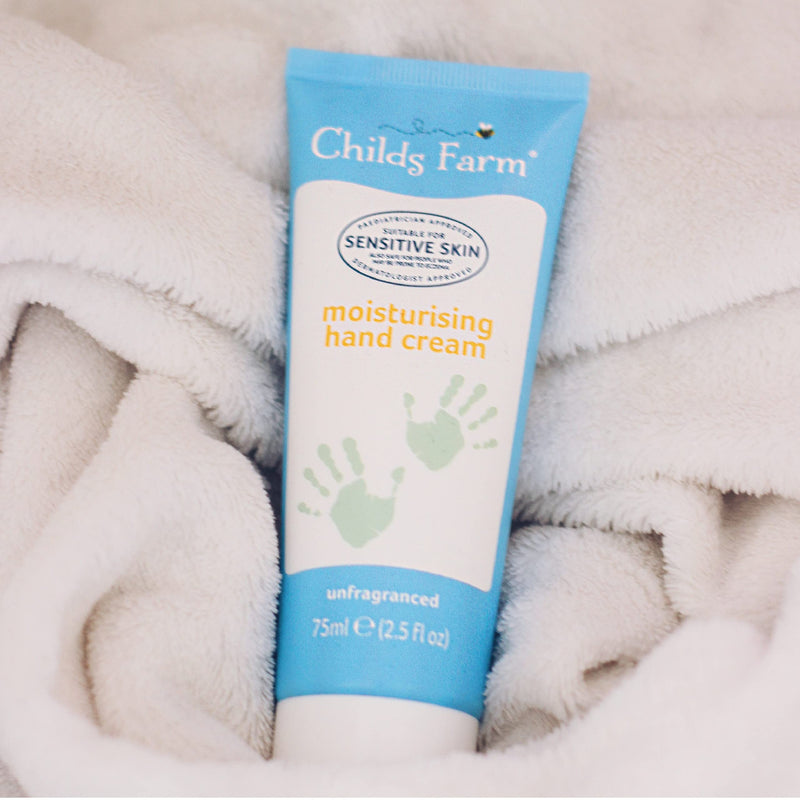 Childs Farm - Moisturing Hand Cream, Unfragranced, Nourishing with Shea Butter, Sensitive Skin, 75ml - NewNest Australia