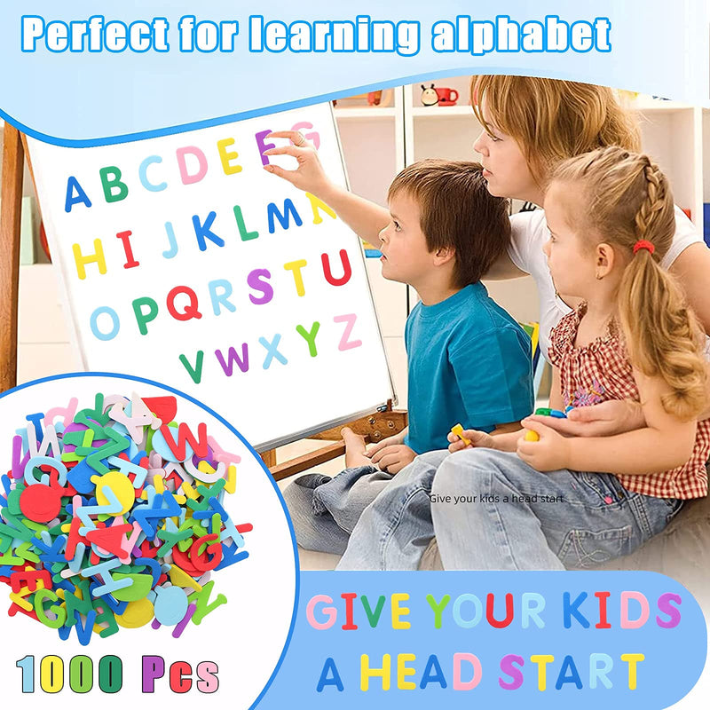 1050Pcs Foam Stickers, Self Adhesive Sticky Letter Sticker for Kids DIY Craft（1.1x0.9in） Colorful-1 - NewNest Australia