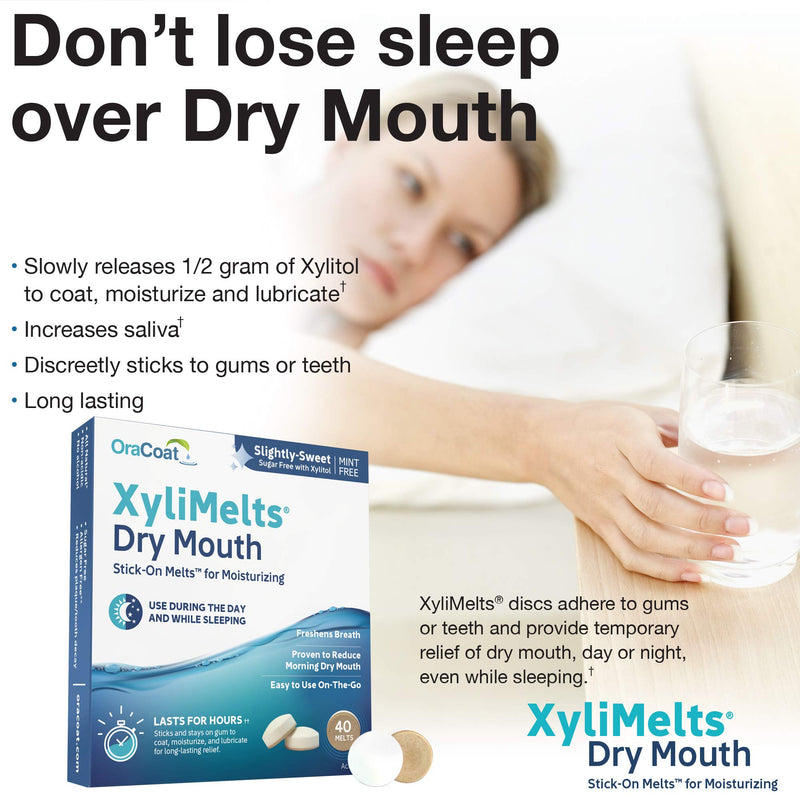 Orahealth XyliMelts Mint-Free Discs - 40 discs, Pack of 3 - NewNest Australia