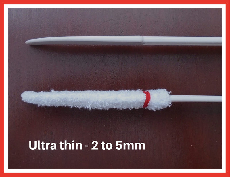 Long handle foot brush - toe towel - foot care aid - CLEAN + DRY between ALL YOUR TOES . Removes GERMS which cause itchy, sore toes, discoloured toenails - Very Useful ! - NewNest Australia